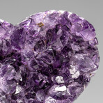 Genuine Amethyst Crystal Cluster Heart from Uruguay // 283 g