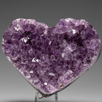 Genuine Amethyst Crystal Cluster Heart from Uruguay // 262.9 g