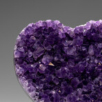 Genuine Amethyst Crystal Cluster Heart from Uruguay // 184.3 g