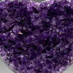 Genuine Amethyst Crystal Cluster Heart from Uruguay // 184.3 g