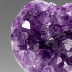 Genuine Amethyst Crystal Cluster Heart from Uruguay // 242.6 g