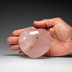 Genuine Polished Rose Quartz Heart from Brazil // 349.2 g
