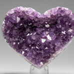Genuine Amethyst Crystal Cluster Heart from Uruguay // 265 g