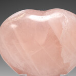 Genuine Polished Rose Quartz Heart from Brazil // 368.3 g