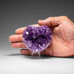 Genuine Amethyst Crystal Cluster Heart from Uruguay // 242.6 g