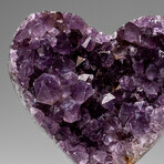 Genuine Amethyst Crystal Cluster Heart from Uruguay // 258.9 g