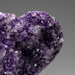 Genuine Amethyst Crystal Cluster Heart from Uruguay // 251.2 g
