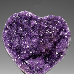 Genuine Amethyst Crystal Cluster Heart from Uruguay // 232.6 g