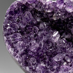 Genuine Amethyst Crystal Cluster Heart from Uruguay // 242.7 g // v.2