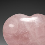 Genuine Polished Rose Quartz Heart from Brazil // 262.7 g