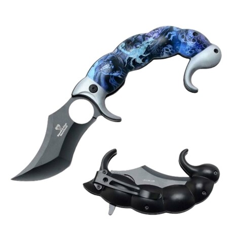 Spring Assisted Knife // SE-1342D // Scorpion (Purple)