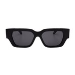 Men's // Versace VE4497U GB1/87 Square Sunglasses // Black + Dark Gray