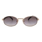 Unisex // Prada PRB53S ZVN02C Round Sunglasses // Gold + Grey Gradient