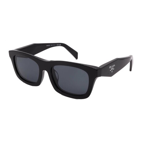 Mens's // Prada PRC06SF 16K70B Square Sunglasses //  Black + Dark Grey