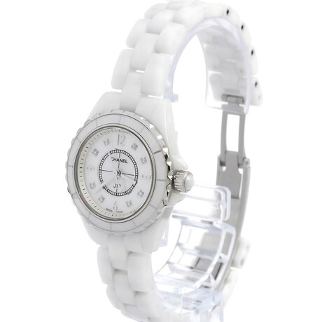 Chanel Ladies J12 Diamond Quartz // CH-H2570 // Pre-Owned