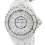 Chanel Ladies J12 Diamond Quartz // CH-H2570 // Pre-Owned