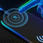 RGB Gaming Mouse Pad With15W Wireless Charging