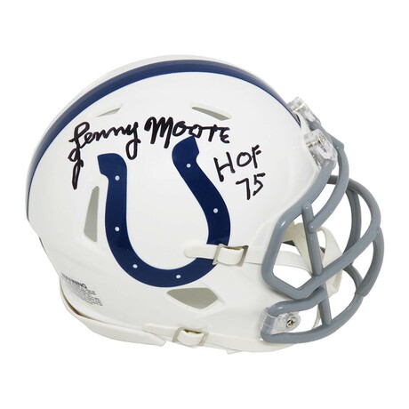 Lenny Moore // Colts // Signed Riddell Speed Mini