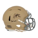 Jordan Faison // Notre Dame Fighting Irish // Signed Riddell Speed Mini
