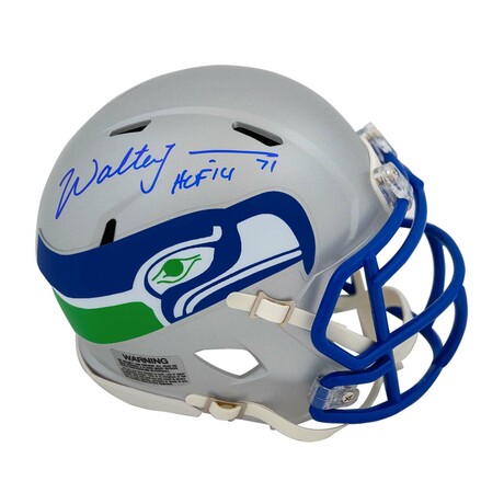 Walter Jones // SEA Seahawks // Signed 90's Style Throwback Riddell Speed Mini