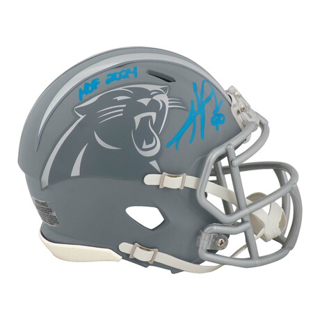 Julius Peppers // CAR Panthers // Signed SLATE Riddell Speed Mini