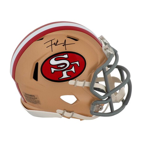 Frank Gore // SF 49ers // Signed Throwback Riddell Speed Mini