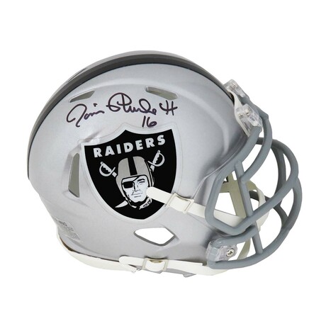 Jim Plunkett // Raiders // Signed Riddell Speed Mini