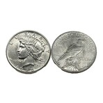 1925 S Peace Dollar Brilliant Uncirculated Solid Date Roll