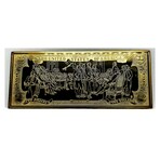 2003 $ 2 Federal Reserve 4 Ounce Silver Gold colored Bar