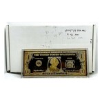 2003 $ 1 Federal Reserve 4 Ounce Silver Gold colored Bar