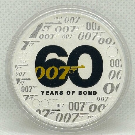 2022 60 Years of Bond 007 Silver Coin