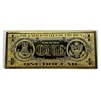 2003 $ 1 Federal Reserve 4 Ounce Silver Gold colored Bar