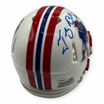 Tedi Bruschi // NE Patriots // Signed Throwback Mini Helmet