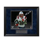 Rhamondre Stevenson // NE Patriots // Signed Photo + Framed // White