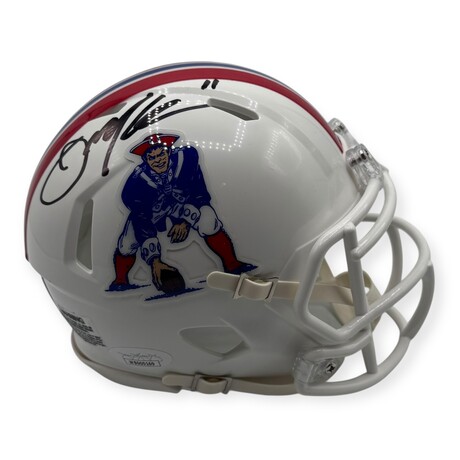 Julian Edelman // NE Patriots // Signed Throwback Mini Helmet