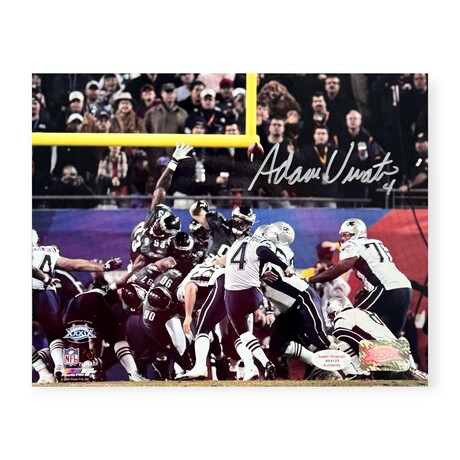 Adam Vinatieri // NE Patriots // Signed Photo // White