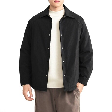 Button-Up Jacket // Black (XS)