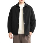 Button-Up Jacket // Black (XS)