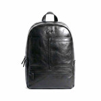 26 Premium Leather Backpack // Black