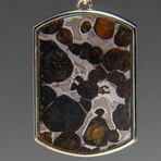 Sericho Pallasite Meteorite Pendant (4.9 grams) with 18" Sterling Silver Chain