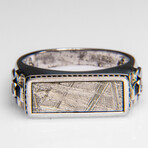 Genuine Seymchan Meteorite Ring in Sterling Silver (Size 10)