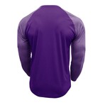 Raglan Long-Sleeve Henley // Purple + Lavander (XS)