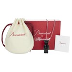 Baccarat X Be@rbrick Crystal + Sterling Silver Bear Pendant Necklace // 16"-18" // Black