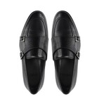 Ledonia Double Monk Strap Loafer // Black (US: 7)