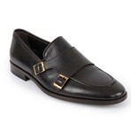 Ledonia Double Monk Strap Loafer // Dark Brown (US: 7)