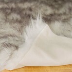 Luxe Hudson Faux Sheepskin Single Rug (Black)