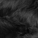 Luxe Hudson Faux Sheepskin Trio Rug (Black)