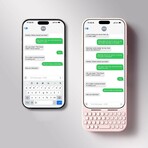 MetaKey Keyboard for iPhone 17 Pro Max (Orange)