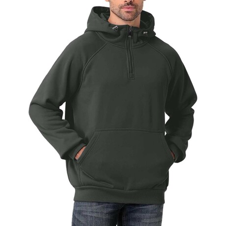 Oversized High Neck Hoodie // Dark Grey (XS)