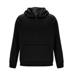 Oversized High Neck Hoodie // Black (XS)